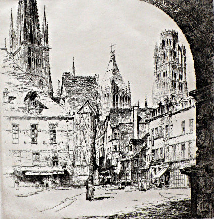 Rouen or Cathedral of Notre Dame, from the South