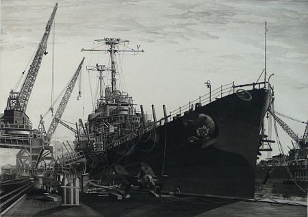 U.S.S. Columbia Under Construction