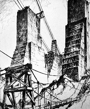 Concrete and Cable (George Washington Bridge)