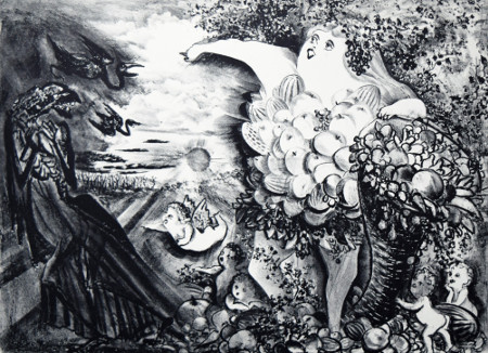 Cornucopia and Her Pestilential Sister-Famine