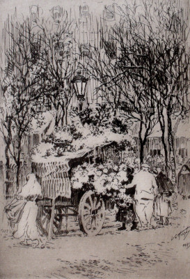 Flower Cart, Paris or Montages de Fleurs