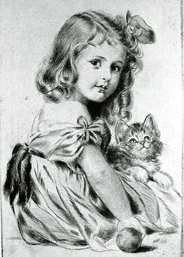 Girl with Kitten