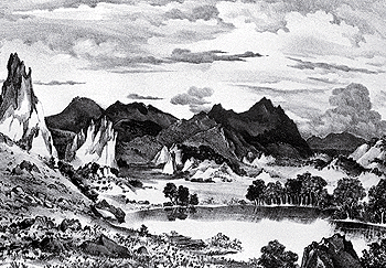 Lake in the Garden of the Gods