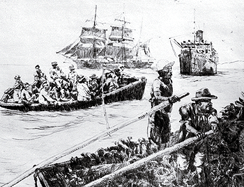 Men Who Toil, Haiti or Stevedores, Haitian Port