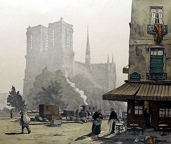 Morning at Notre Dame, Paris