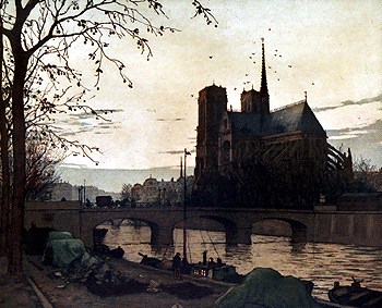 [Notre Dame at Twilight]