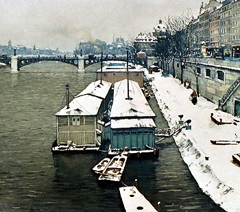 Quai Voltaire in Winter