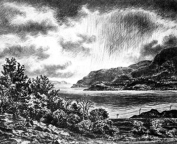 Storm Sweeping the Hudson