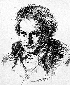 Study of Young Beethoven