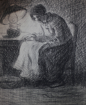 Woman Sewing